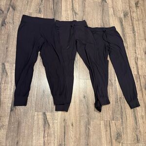 Lululemon Joggers Lot of 3 Black Size 6